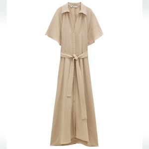 Zara Belted Shirt Dress
